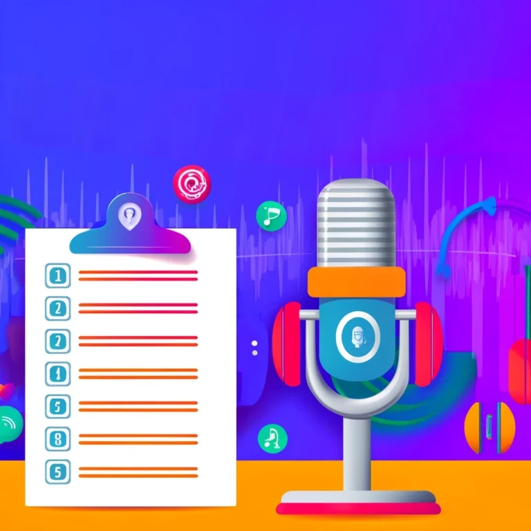 DALL·E-2024-06-03-21.23.20-Create-an-eye-catching-image-for-a-blog-post-about-choosing-a-podcast-hosting-platform.-The-image-should-feature-a-podcast-microphone-a-checklist-an